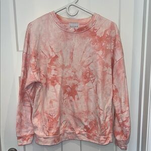 Altar'd State Pink Tie-Dye Sweatshirt